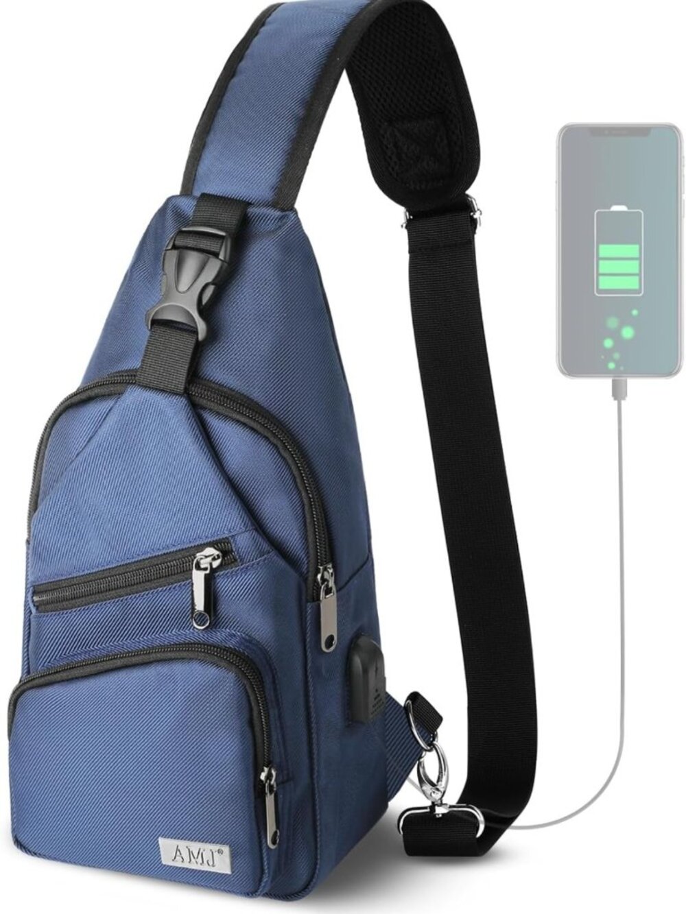Unisex Crossbody Sling Bag - Casual Shoulder Backpack & Chest Daypack for Travel